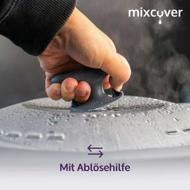 mixcover Thermo-Griff für Varoma oder Dampfgardeckel für Thermomix TM7 TM6 TM5 TM31, Monsieur Cuisine, Bosch Cookit