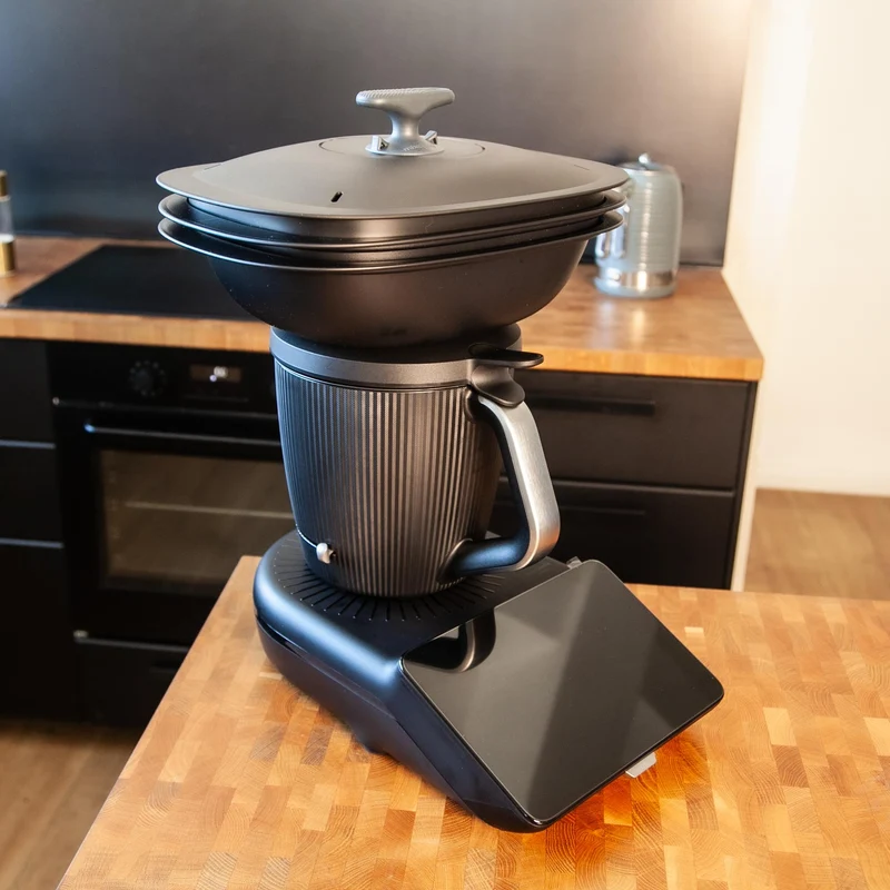 mixcover Thermo-Griff für Varoma oder Dampfgardeckel für Thermomix TM7 TM6 TM5 TM31, Monsieur Cuisine, Bosch Cookit