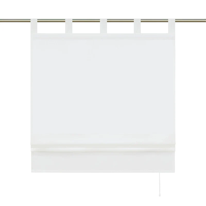Rollo Unifarbe halbtransparent Dekofalten 1 Stück
