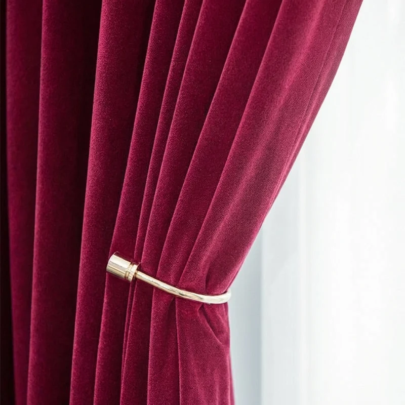 Rideau Occultant Velours Fuchsia Chambre
