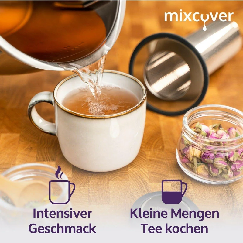 Edelstahl Teesieb/Teefilter passend für Thermomix TM6 / TM5 / TM Friend in Verbindung mit Messerersatz - Weltneuheit! Besser als ein Teeautomat!