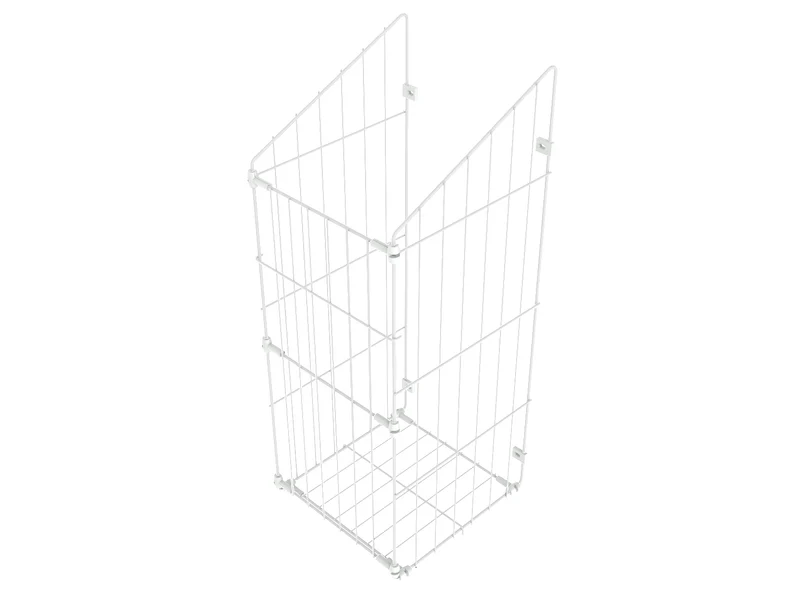 Faltbarer Wäschekorb 40cm - Weiß