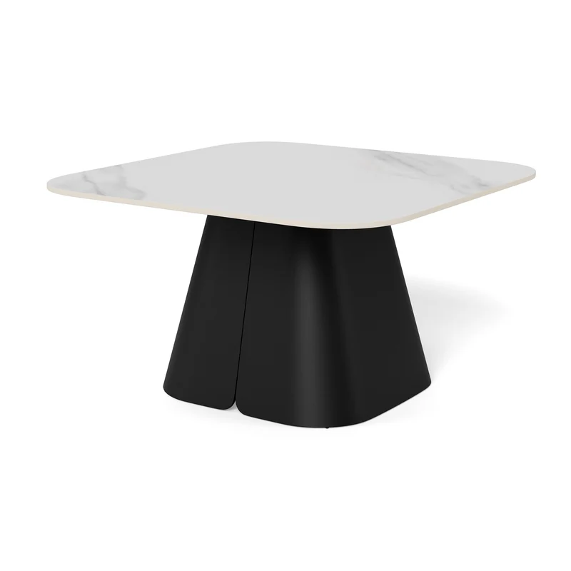 Couchtisch mit zentralem Gestell 80x45 cm im modernen Stil | Bienn