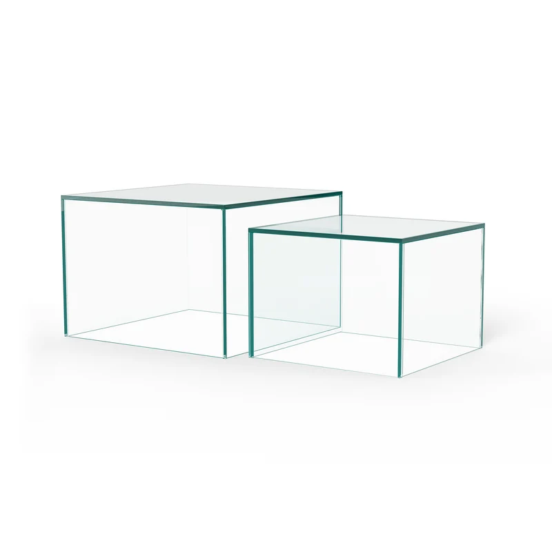 Set aus zwei Couchtischen im modernen Stil | Quadrato