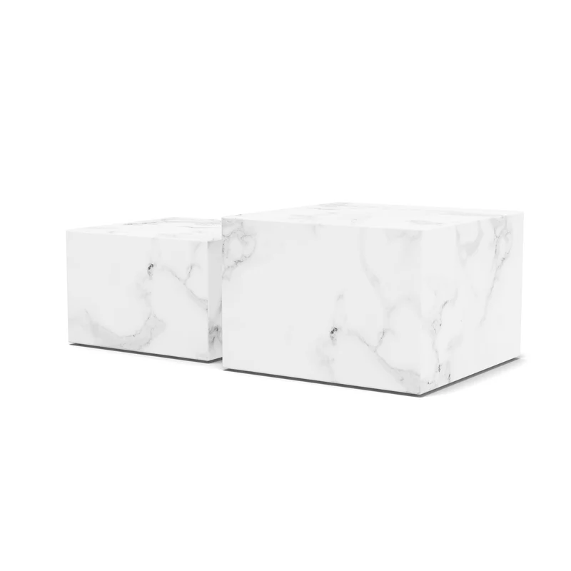 Set aus zwei Couchtischen im Modern-Organic-Stil | Quadrato
