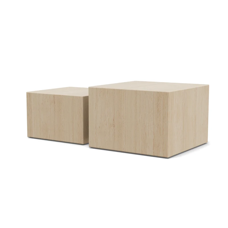 Set aus zwei Couchtischen im Modern-Organic-Stil | Quadrato