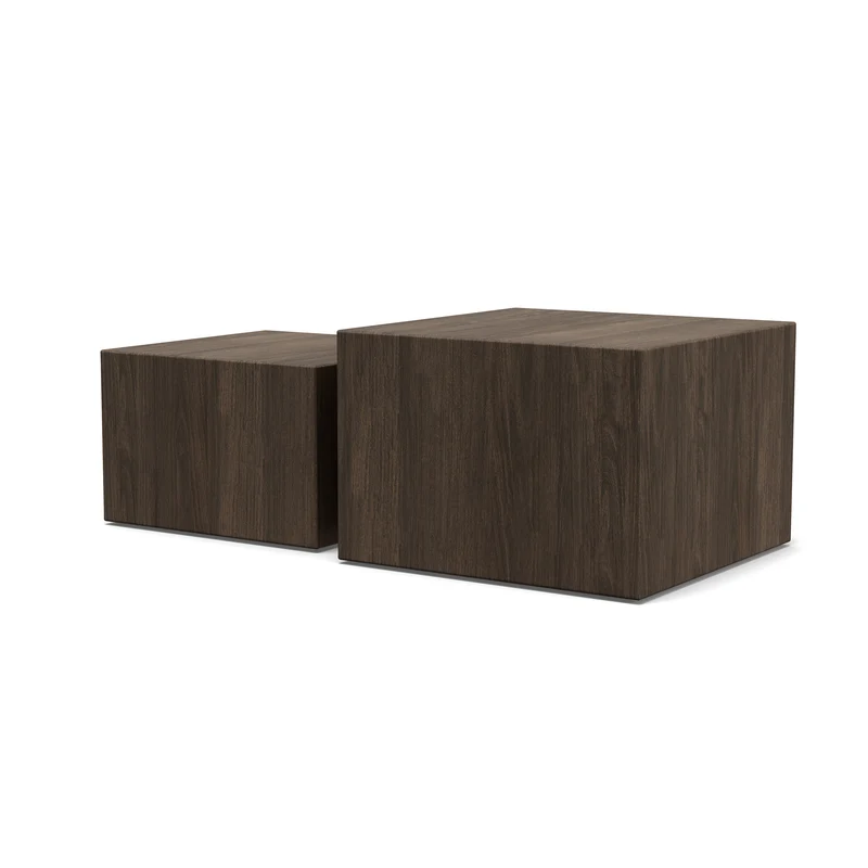 Set aus zwei Couchtischen im Modern-Organic-Stil | Quadrato
