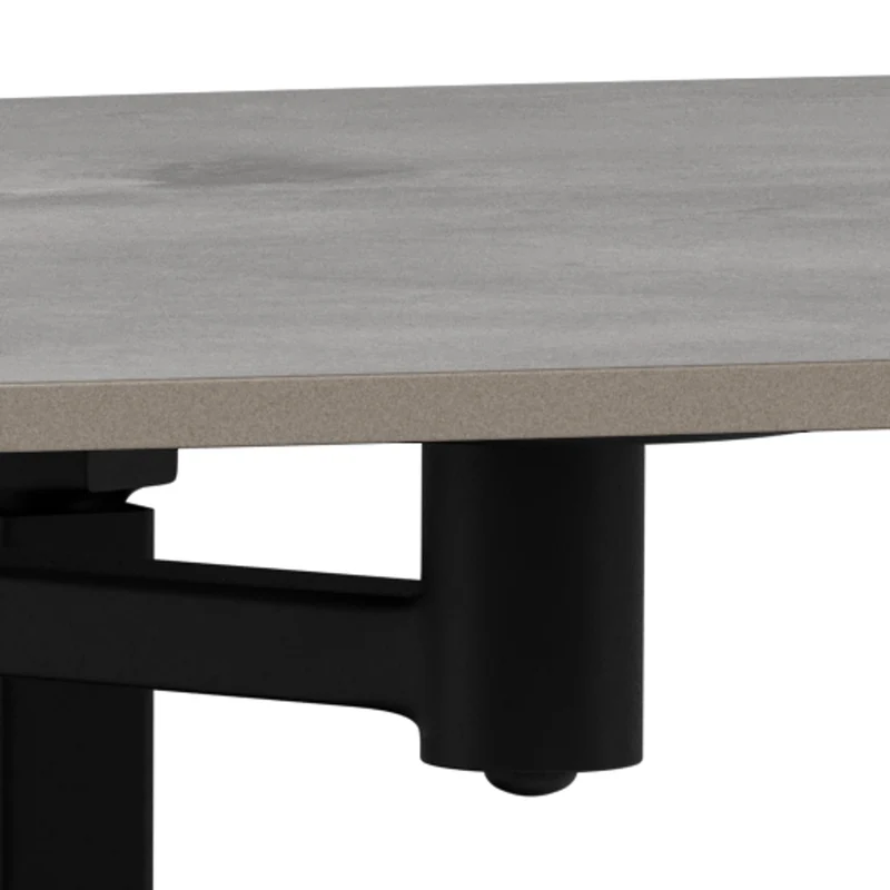 Couchtisch mit drehbarer Tischplatte 128x40 cm im Loft-Stil | Dualis