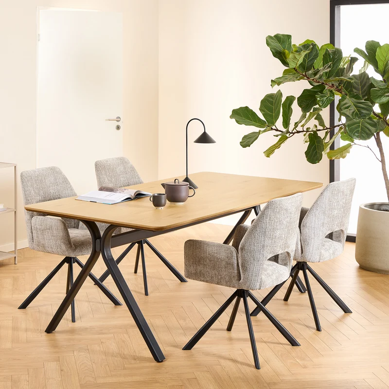 Set aus zwei Drehsesseln mit Armlehnen im modernen Stil | Fente
