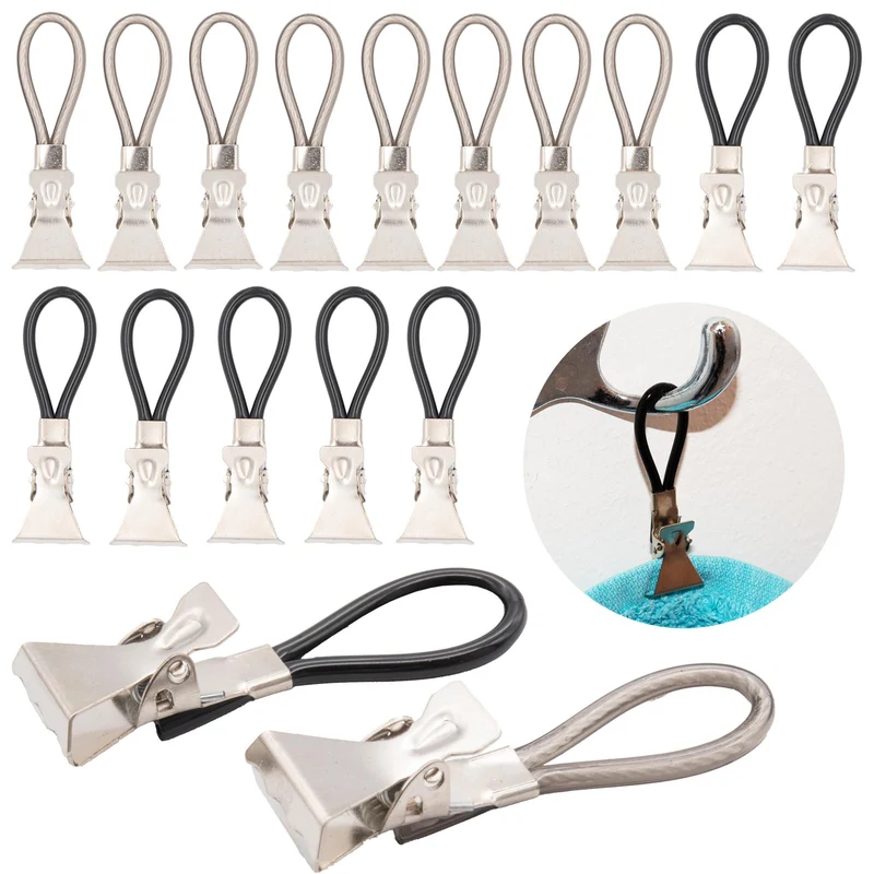 15x Handtuchclips Handtuchalter Handtuchklammer Aufhängeclips Handtuchaufhänger