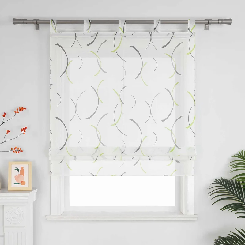Rollo mit bedrucktem Klammer-Design