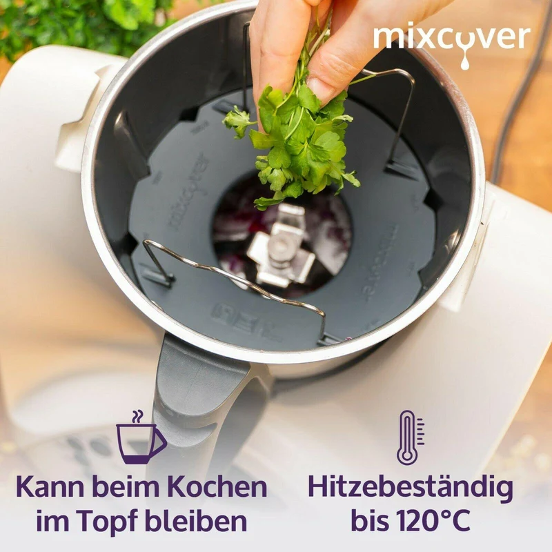 mixcover Mixtopf Verkleinerung für Thermomix TM31 Häcksel Helfer, Pürieren