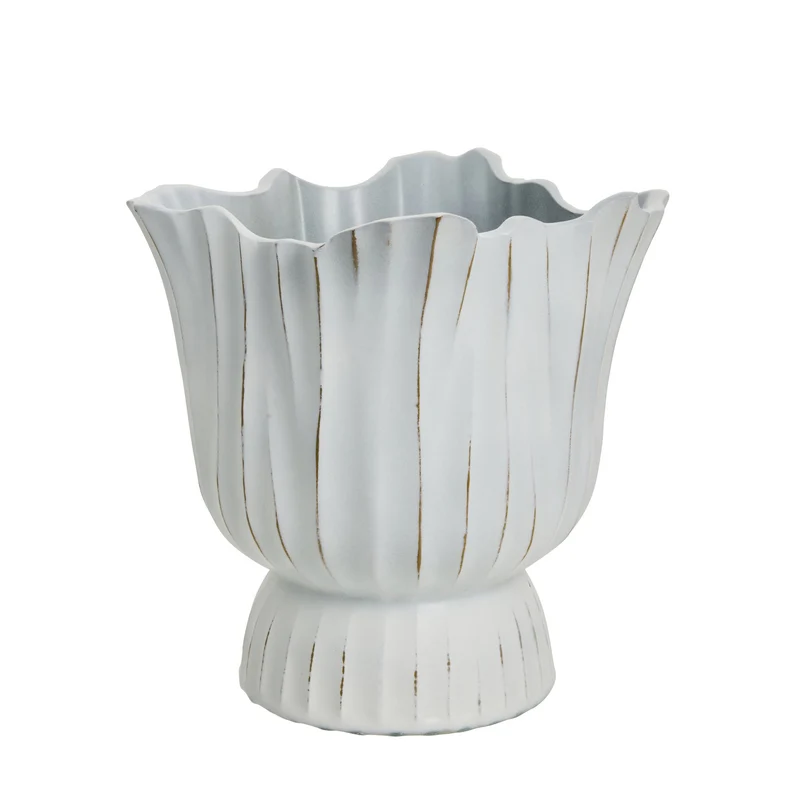 Palazzo-Blumentopf, Durchmesser 24 cm, Höhe 23,5 cm, Weiß