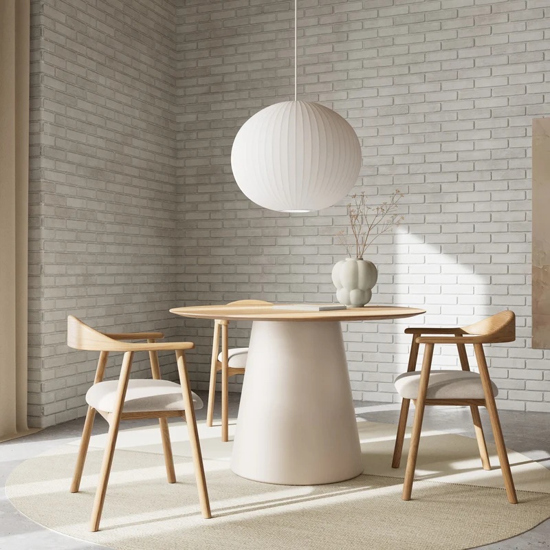 Set aus zwei Esszimmerstühlen im skandinavischen Stil | Hikari