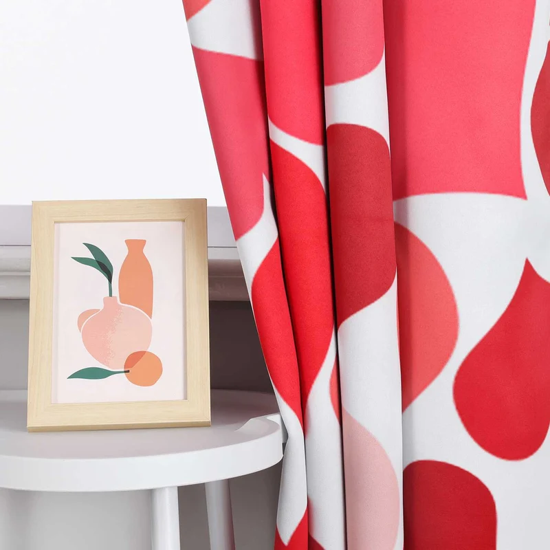 Verdunkelungsvorhang zum Valentinstag Mit Herzdesign