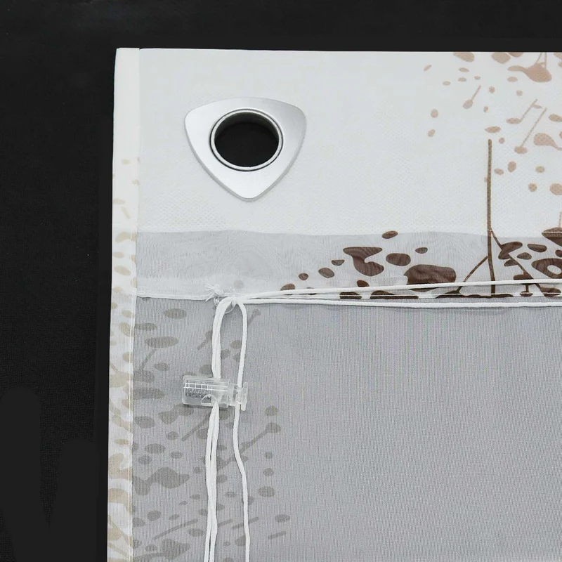 Rollo mit Baummotiv Druck und U-Haken 1 stück