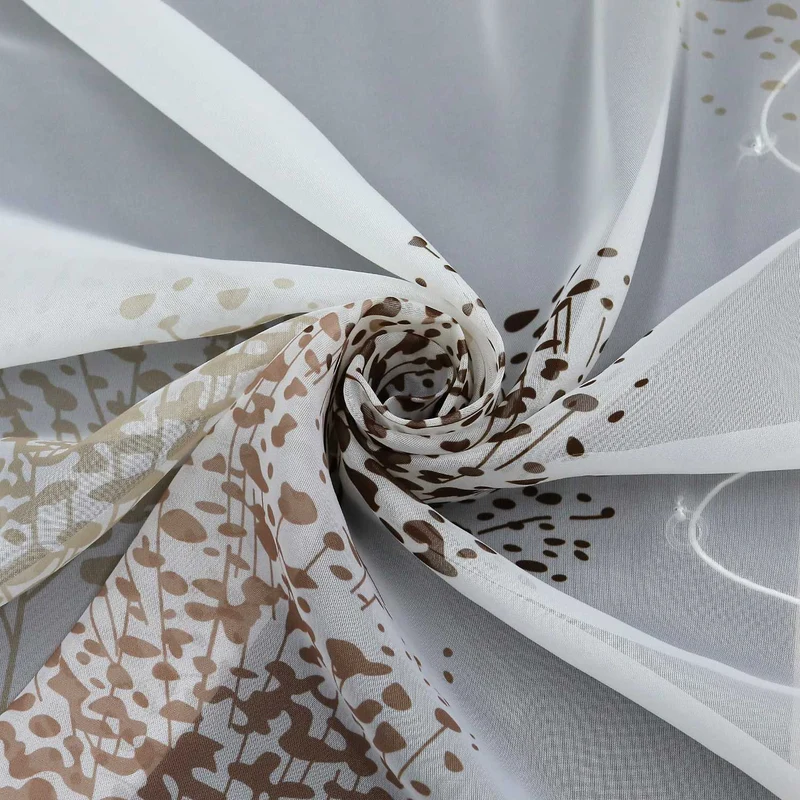 Rollo mit Baummotiv Druck und U-Haken 1 stück