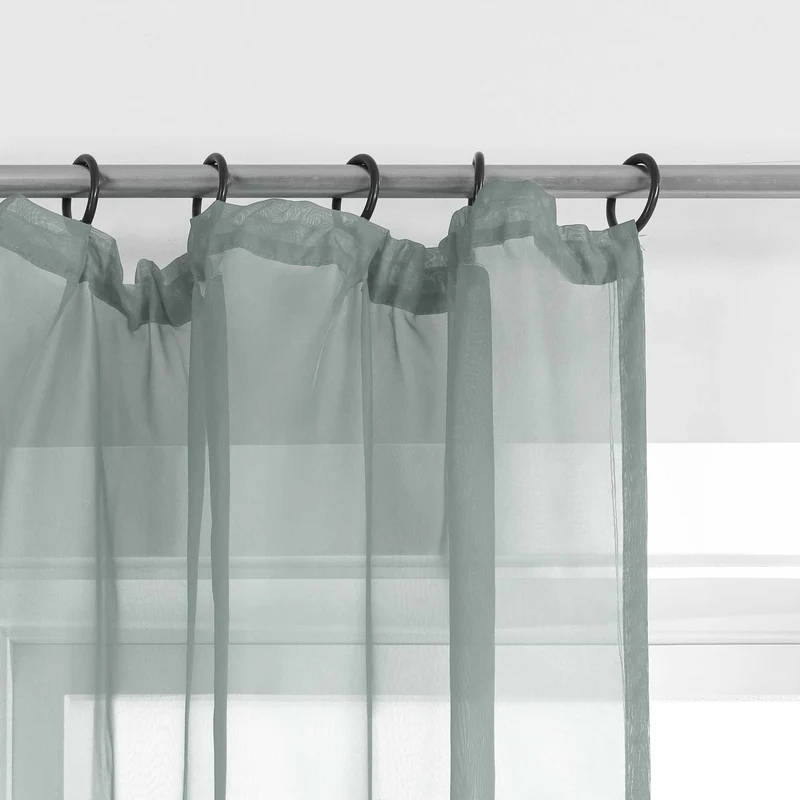 Gardine unifarbe transparent klassisch 1 stück