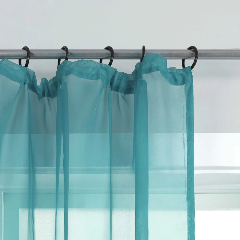 Gardine unifarbe transparent klassisch 1 stück