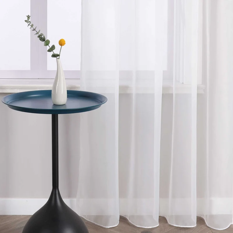 Gardine unifarbe transparent klassisch 1 stück