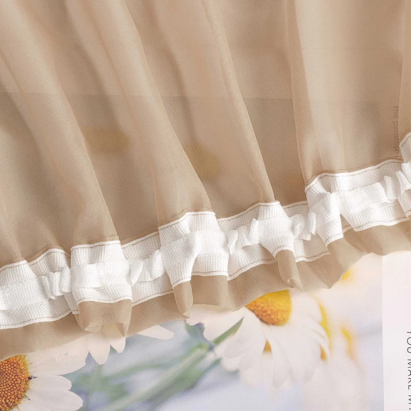 Gardine unifarbe transparent klassisch 1 stück