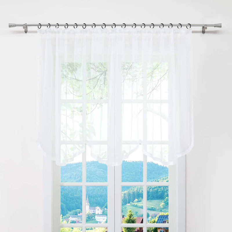 Multifunktionsgardine transparent Fensterdeko 1 stück
