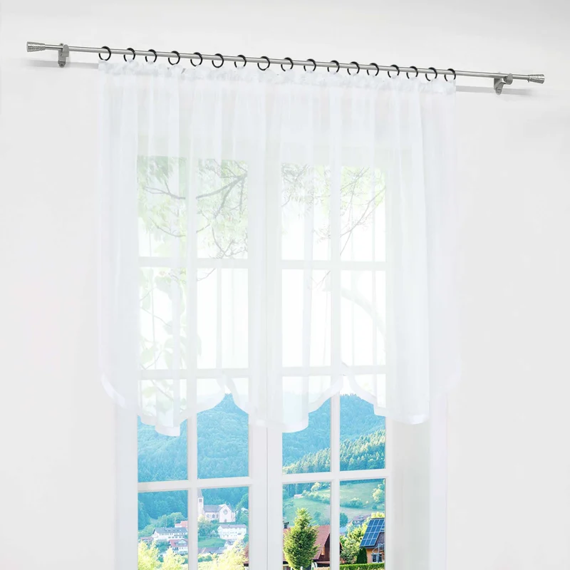 Multifunktionsgardine transparent Fensterdeko 1 stück