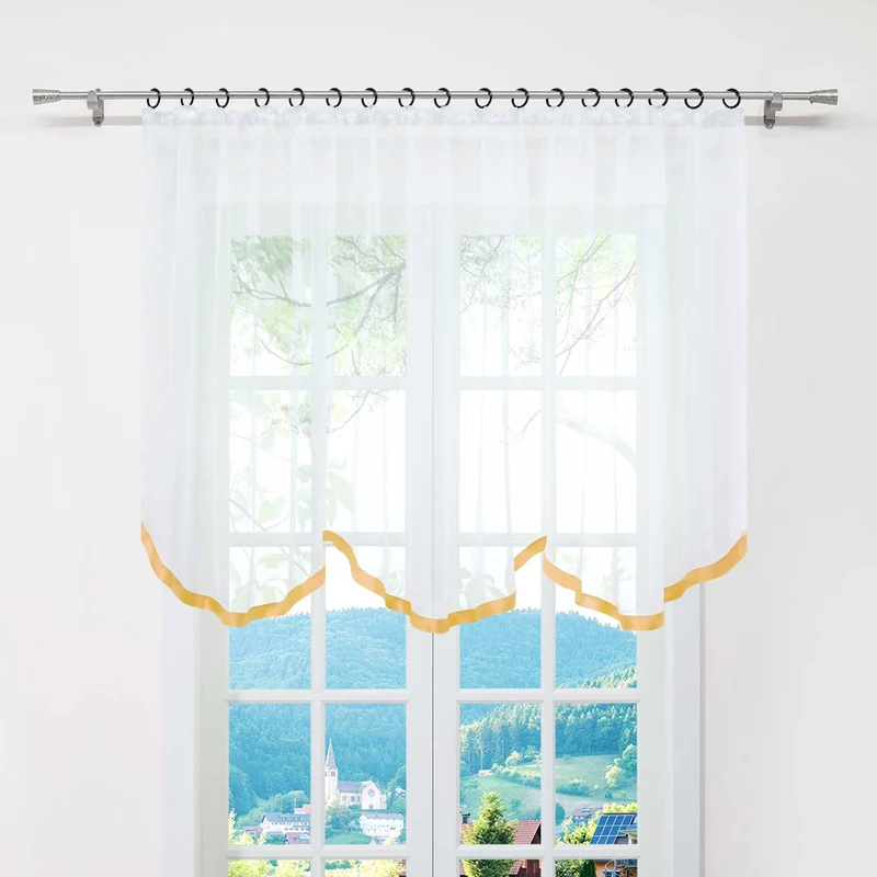 Multifunktionsgardine transparent Fensterdeko 1 stück