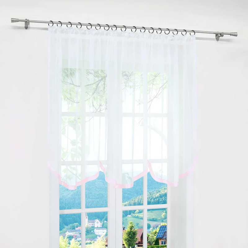 Multifunktionsgardine transparent Fensterdeko 1 stück