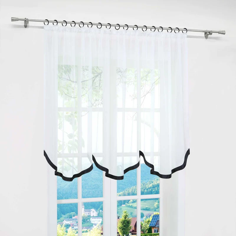Multifunktionsgardine transparent Fensterdeko 1 stück