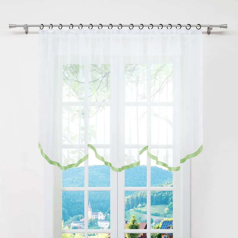 Multifunktionsgardine transparent Fensterdeko 1 stück
