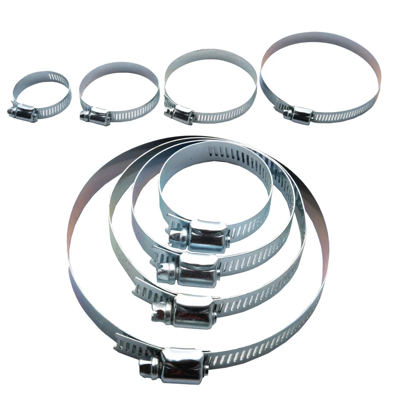 Schlauchschellen 8er Set Groß Schellen Schneckengewinde 32mm-114mm Klemmschellen