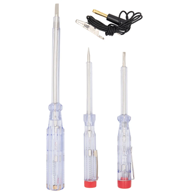 4tlg Phasenprüfer Stromprüfer Spannungsprüfer Schraubendreher Prüfer 6-220V Set