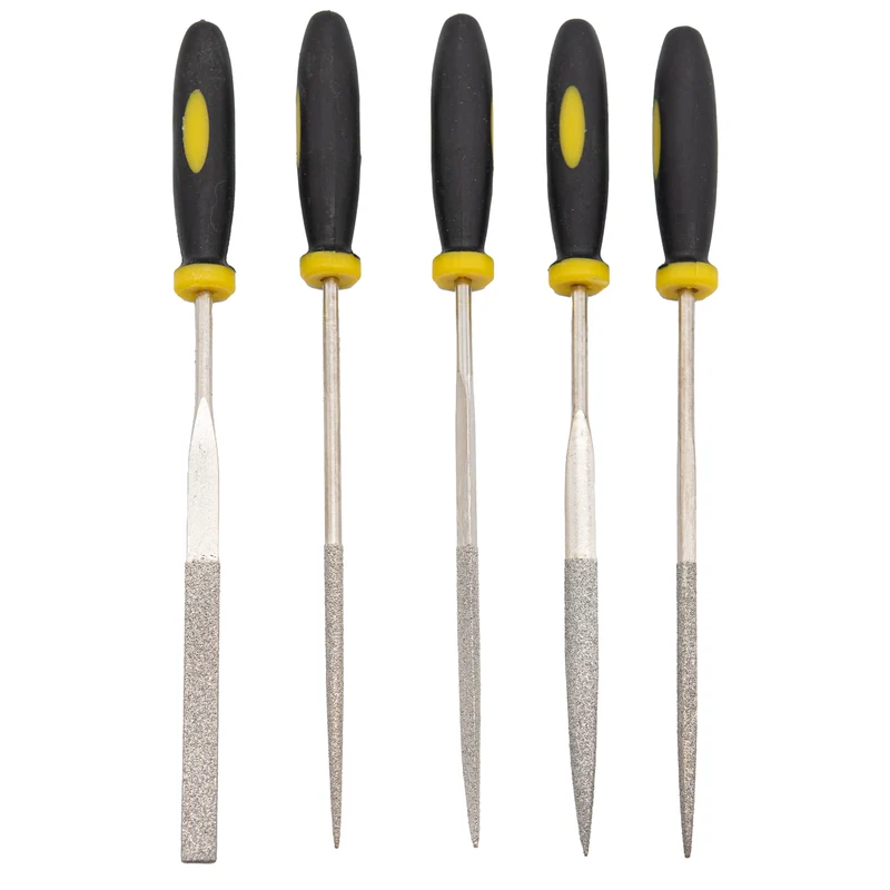 5tlg Feilenset Schlüsselfeile Diamantfeile Nadelfeile Minifeile Feile Diamat Set