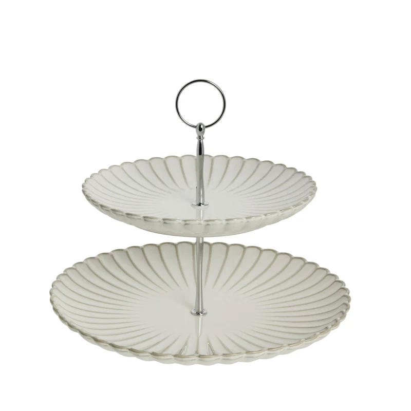 Camille Etagere 27x27 cm. Cremefarben