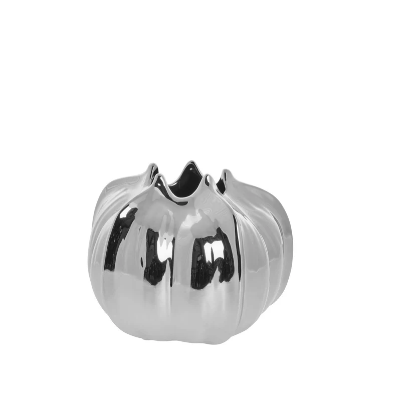 Jinna-Vase, 22,5 x 22,5 cm, Silber