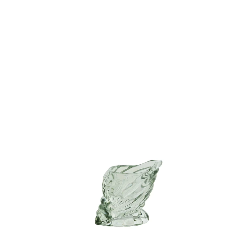 Votivkerze aus Nerina-Muscheln, B 6,5 x H 7,5 cm, Grün