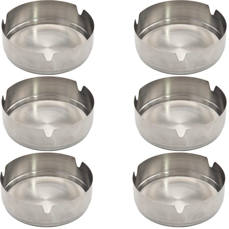 Aschenbecher Tischaschenbecher Edelstahl Ascher Gastro Zigaretten Metall