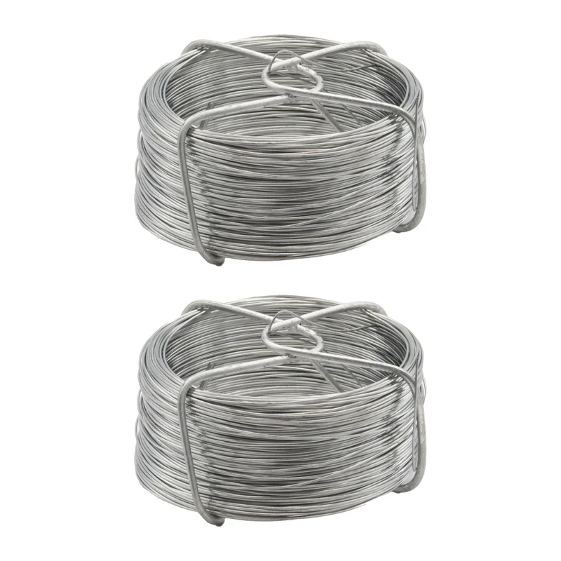 80m Bindedraht Blumendraht Basteldraht Wickeldraht Gartendraht Silber 0,6mm Set