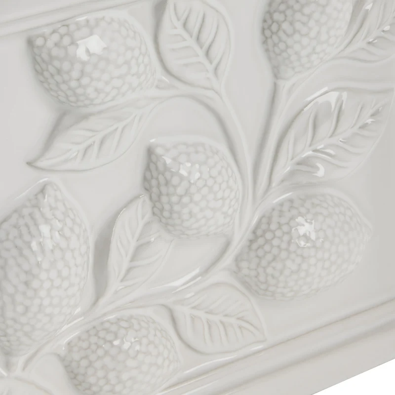Limone Blumentopf D20 H15.8 Weiß
