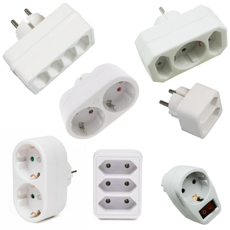 Steckdosenleiste Mehrfachsteckdose Steckdose Doppelsteckdose Doppelstecker Euro Mehrfachstecker 2 3 4 fach USB