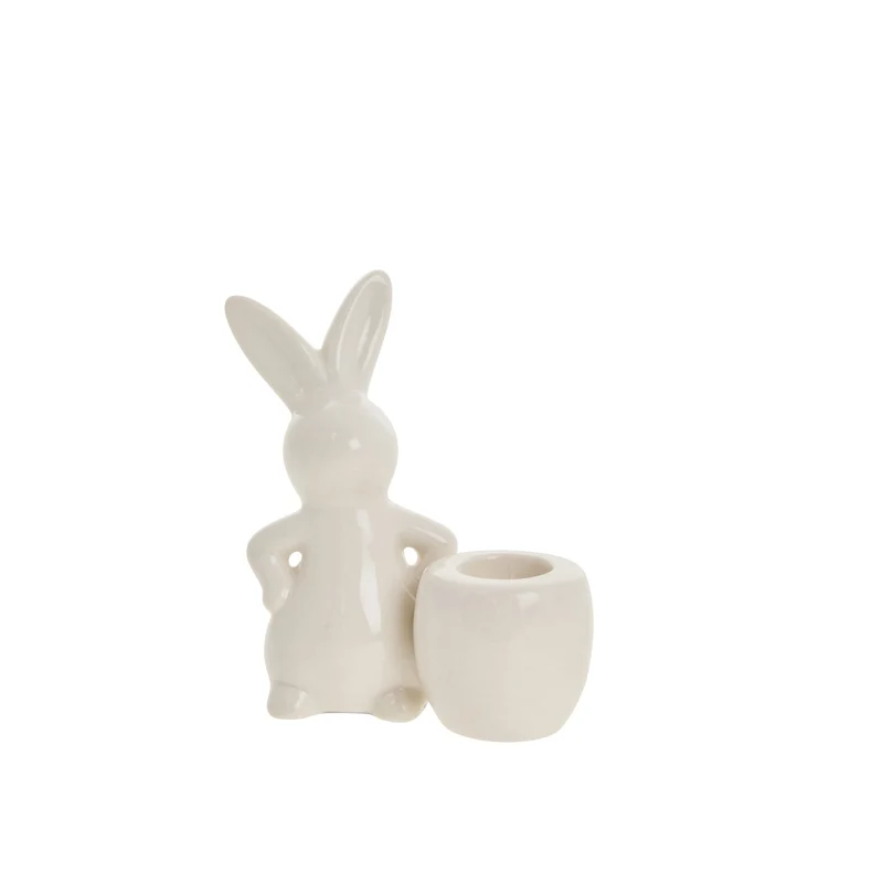 Dissia Bunny Kerzenleuchter H9 Off White