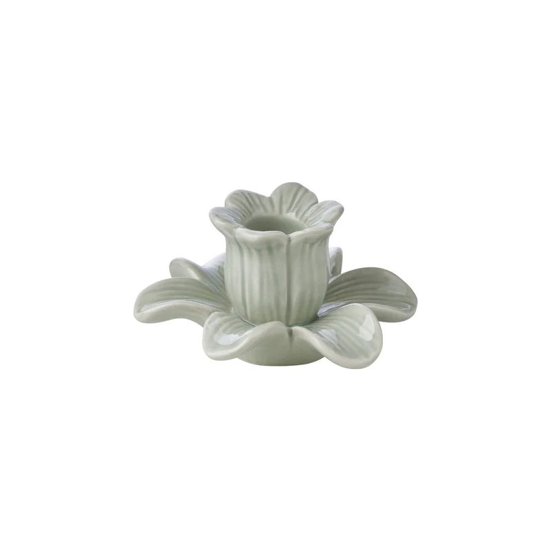 Deanne Blumen-Kerzenständer, Höhe 5,6 cm, Grün
