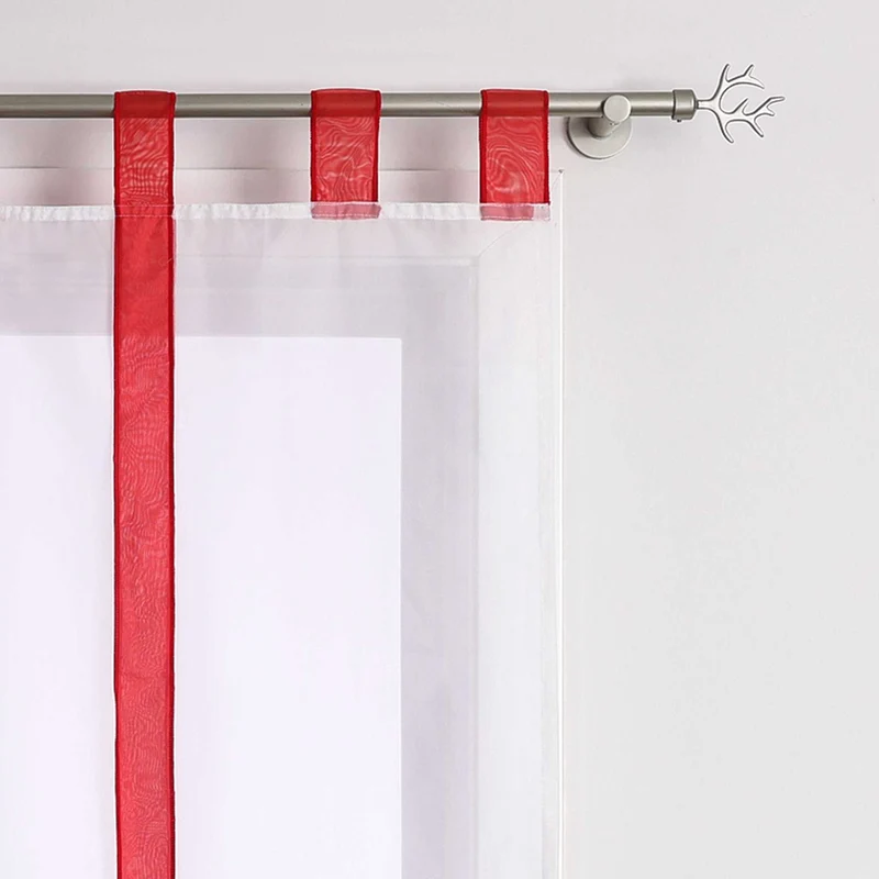 Rollo mit Schleifendesign transparent hochziehbar Fensterdeko 1 Stück