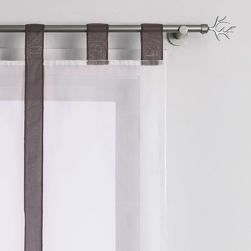 Rollo mit Schleifendesign transparent hochziehbar Fensterdeko 1 Stück