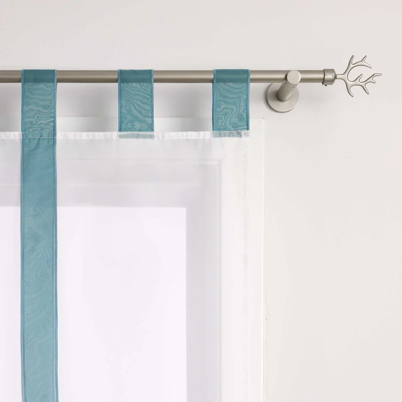 Rollo mit Schleifendesign transparent hochziehbar Fensterdeko 1 Stück