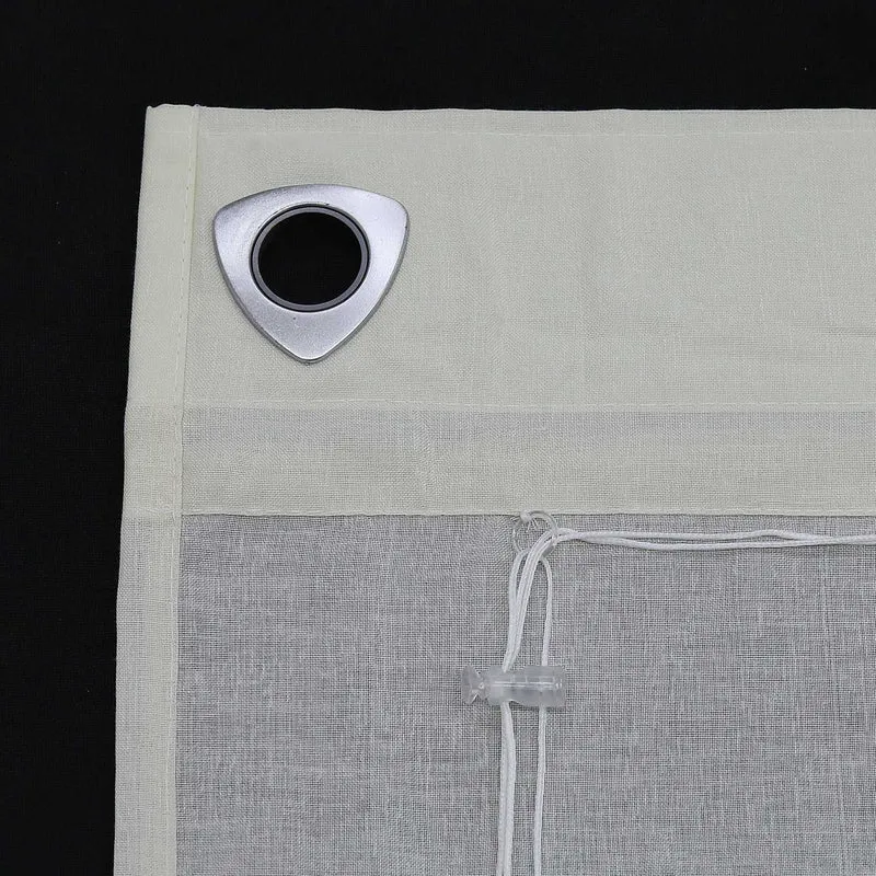 Rollo mit U-Haken gestreifte Muster Unifarbe 1 stück