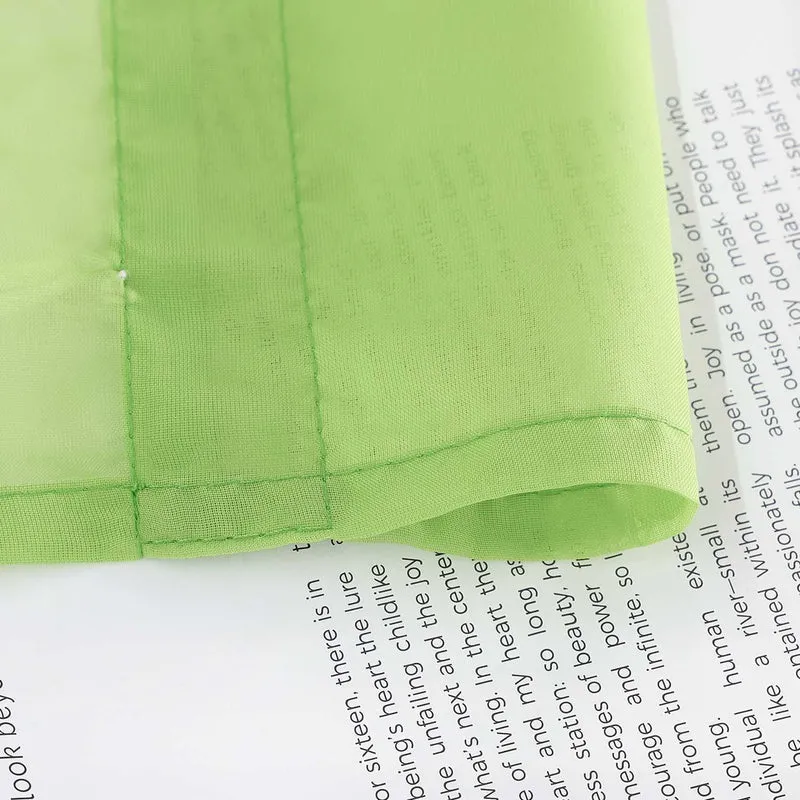 Rollo Voile Raffgardinen für Küche Transparent 1 Stück