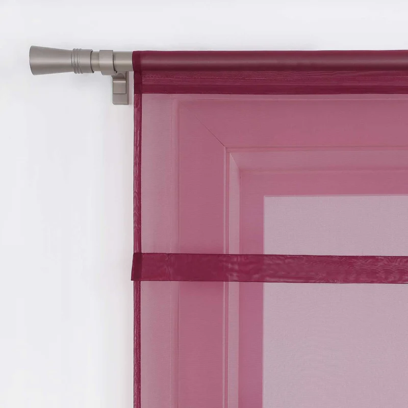 Rollo Voile Raffgardinen für Küche Transparent 1 Stück