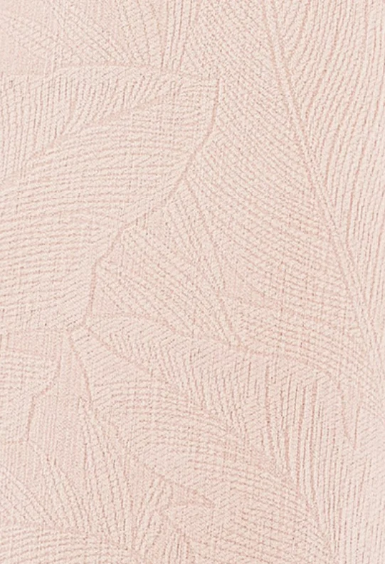Rideau occultant rose pale jacquard feuilles chambre
